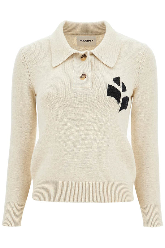 cotton and wool nola polo pullover