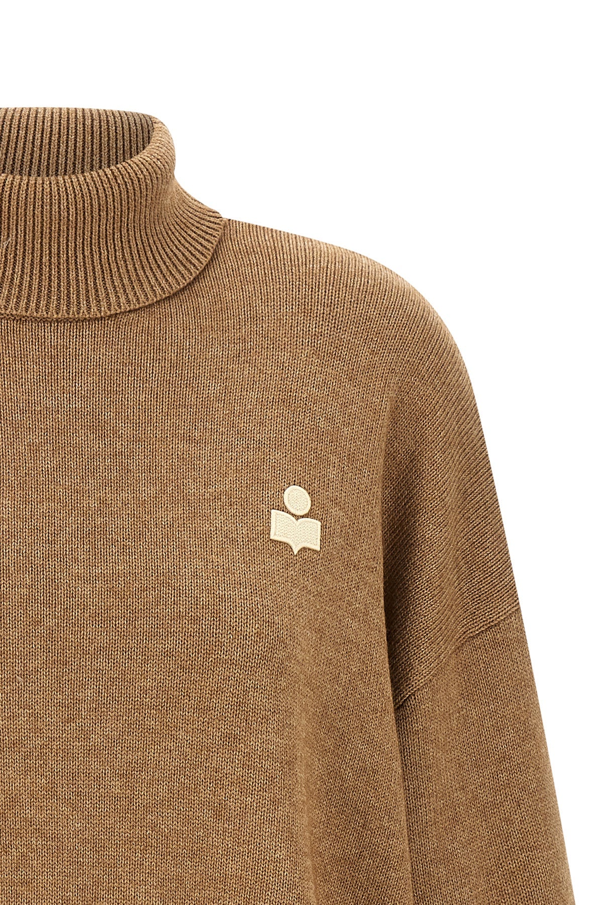 nasha sweater in cotton and wool blend