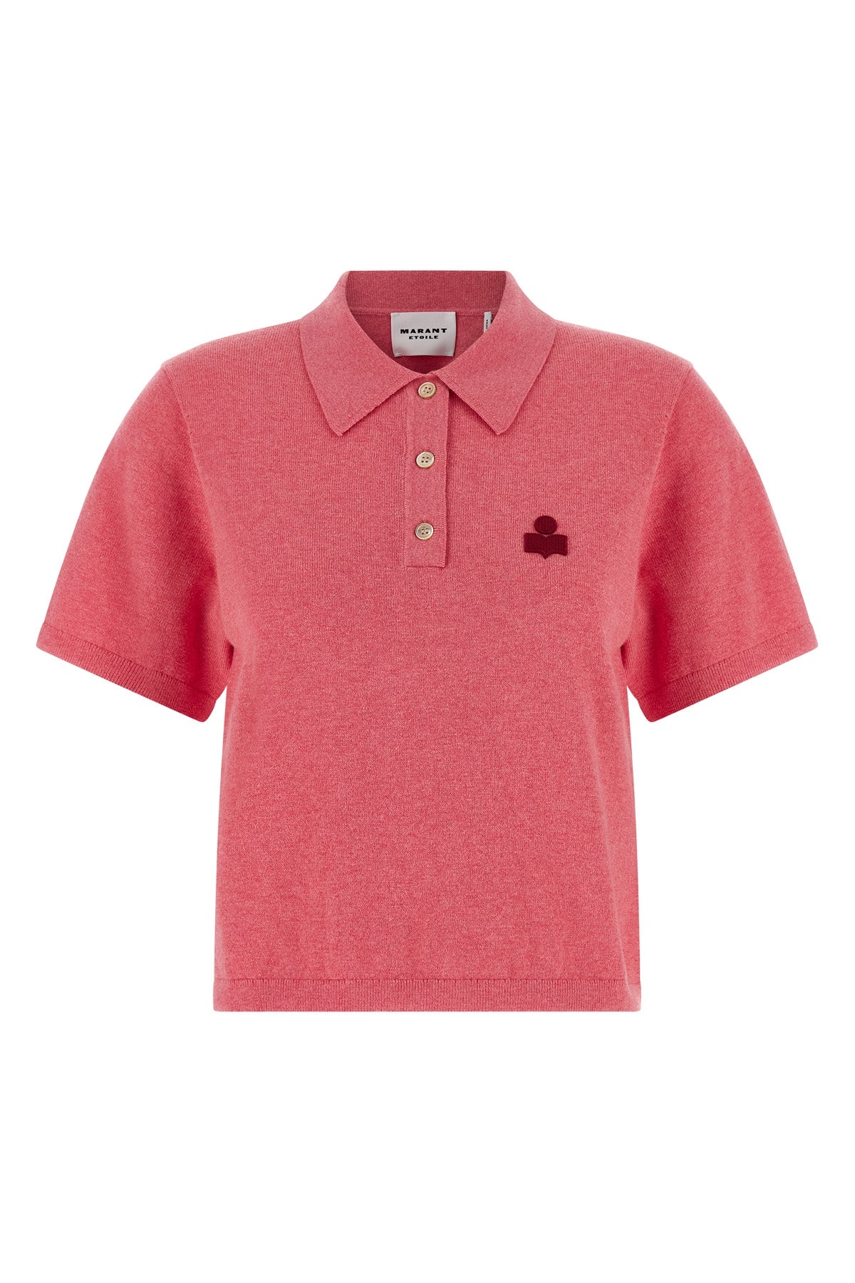 althea polo shirt in cotton and wool blend