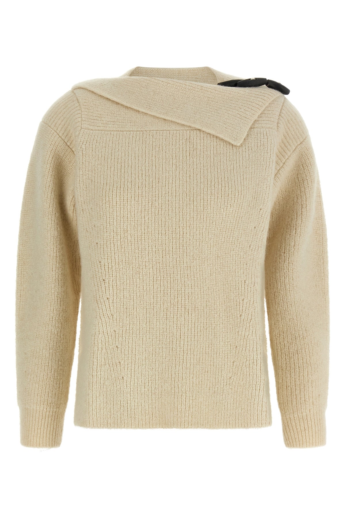 the isabel marant thais jersey redefines the codes of knitwear through a deconst