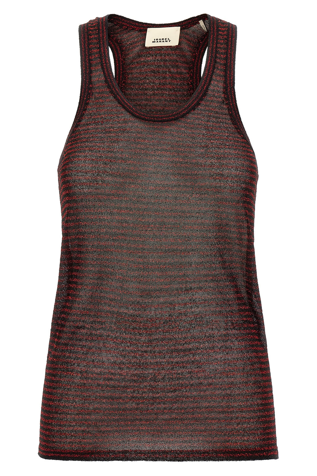ISABEL MARANT 36 the isabel marant cevara top defines a tight silhouette through a thin semi-tr