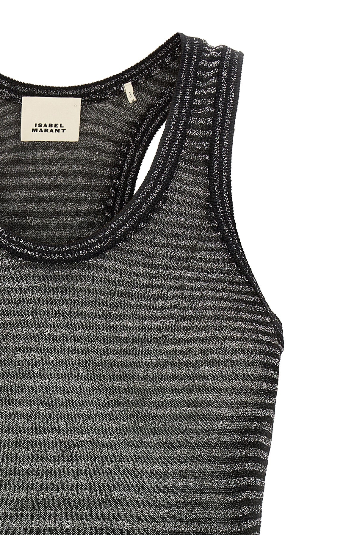 the isabel marant cevara tank top defines a new concept of knitwear through a