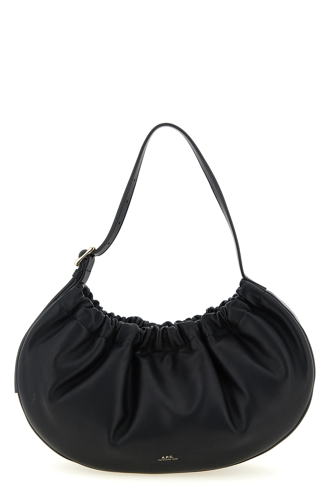 A.P.C. OS ninon hoop shoulder bag in soft cowhide leather