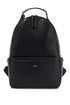 black unisex backpack in polyurethane with adjustable straps