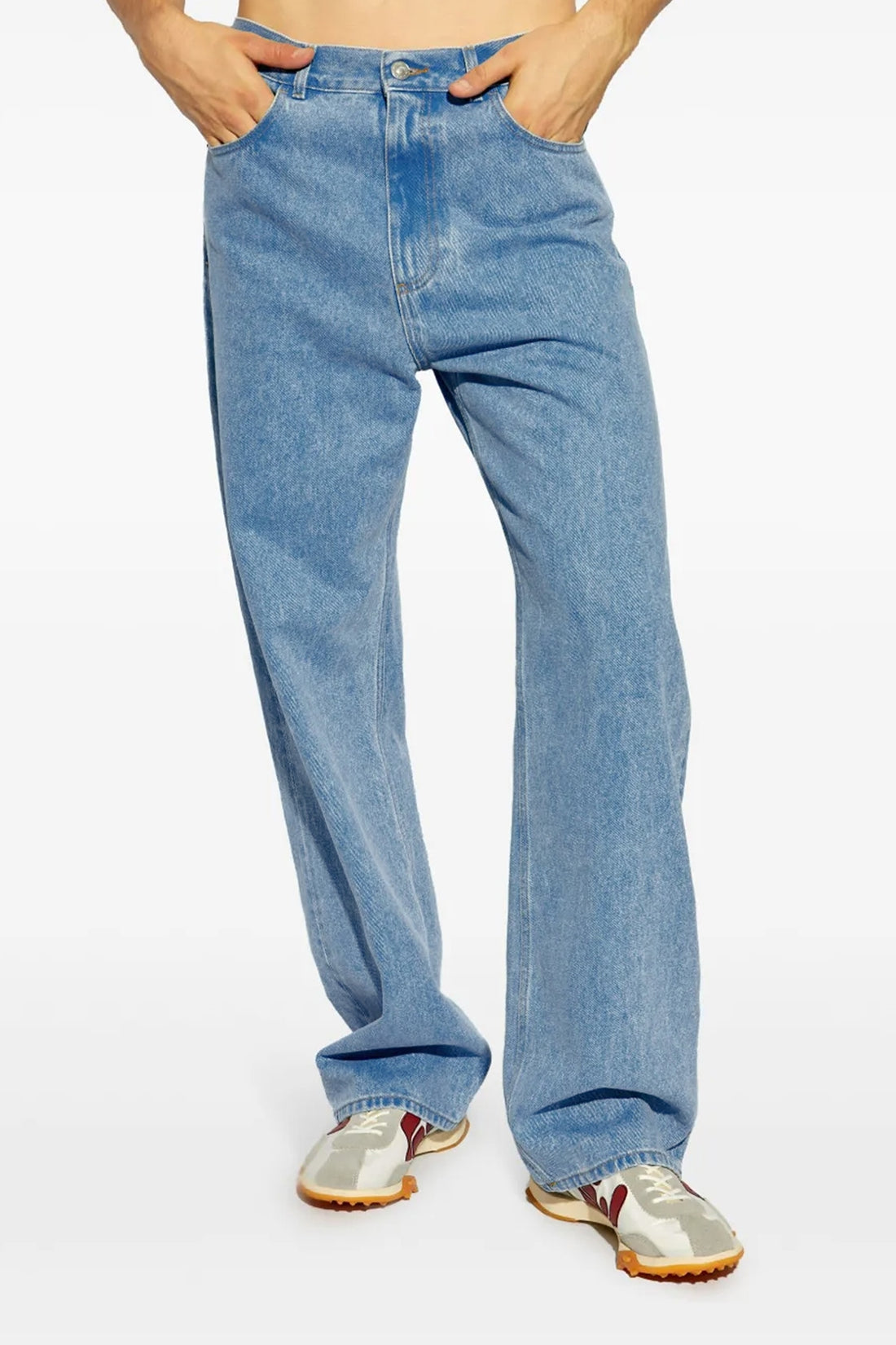 MARNI 30 bleached coated cotton denim jeans