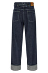 rigid cotton denim jeans
