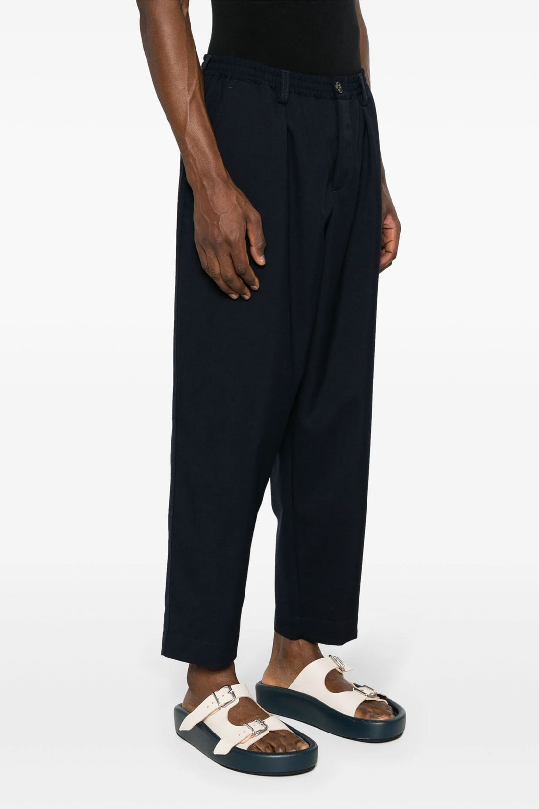 MARNI 50 tropical wool cropped pants