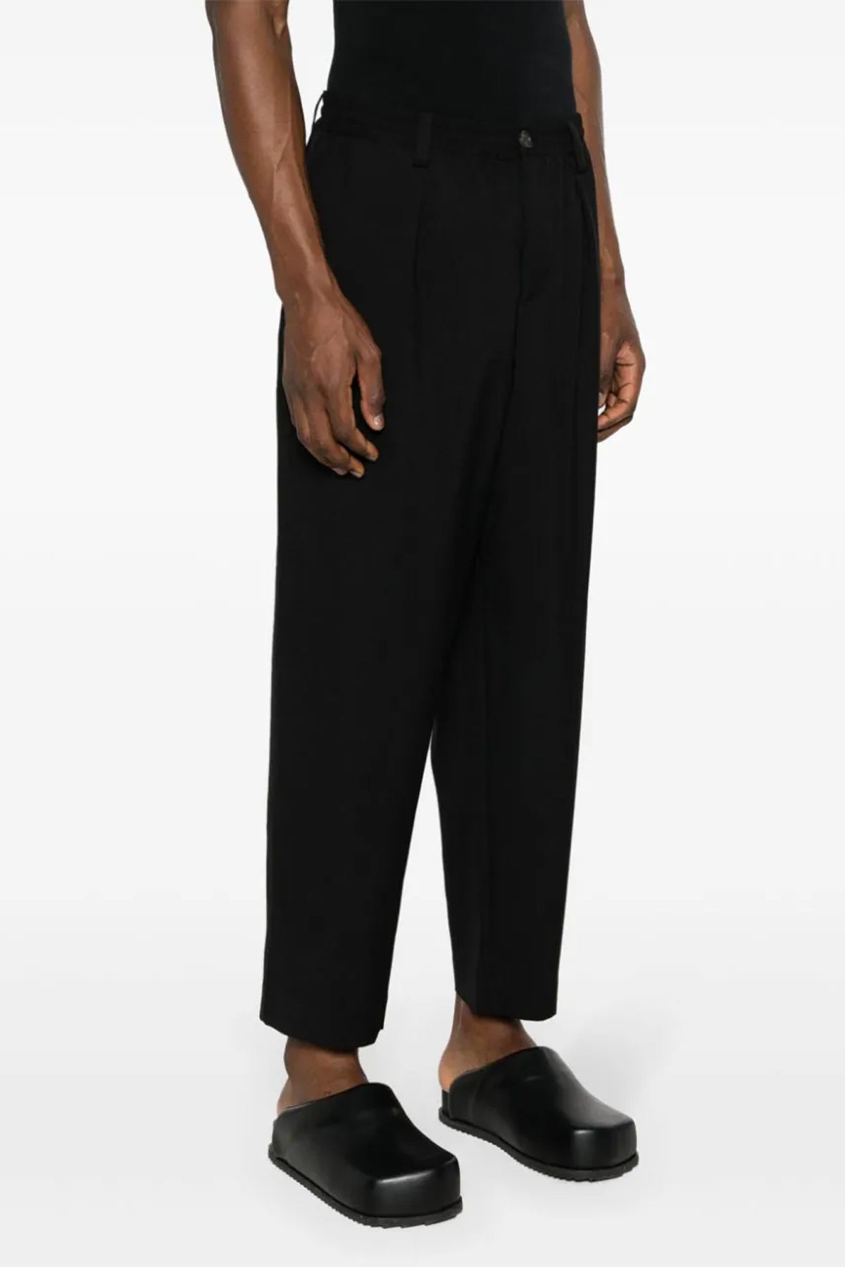 tropical wool cropped pants