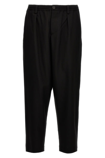 tropical wool cropped pants