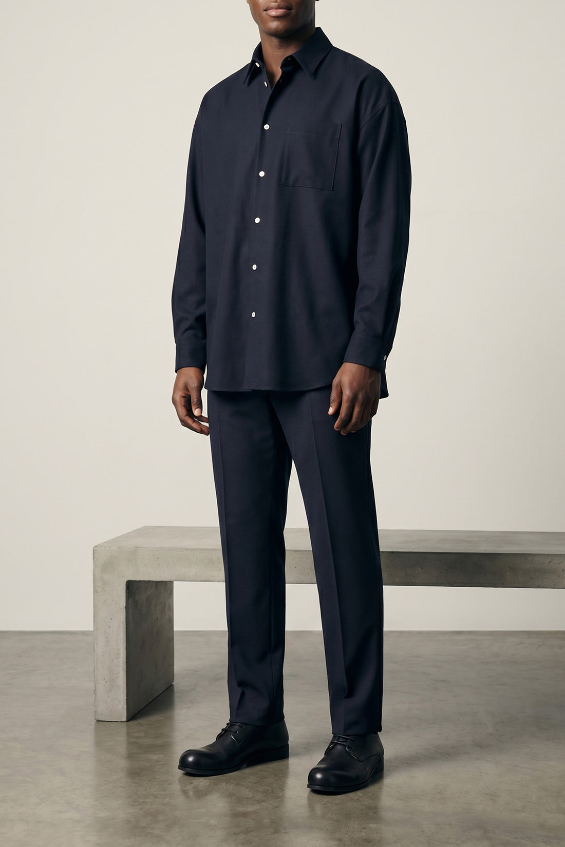 MARNI 48 tropical two-tone wool pants