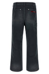 cargo jeans in cotton denim