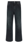 cargo jeans in cotton denim