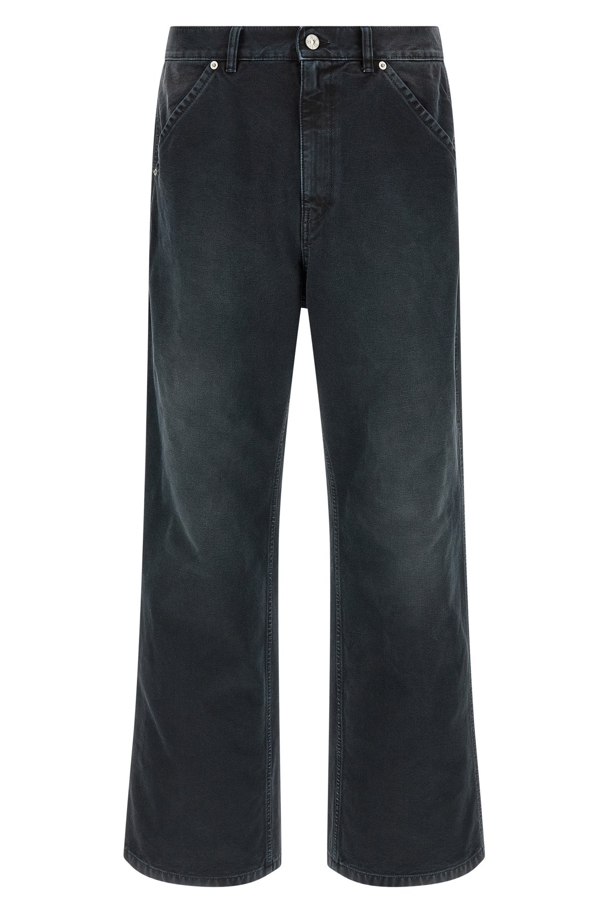 cargo jeans in cotton denim