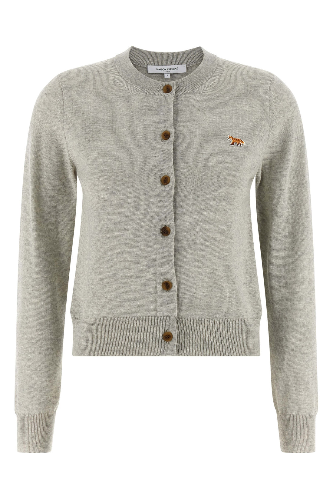 MAISON KITSUNÉ XS extrafine mélange wool cardigan