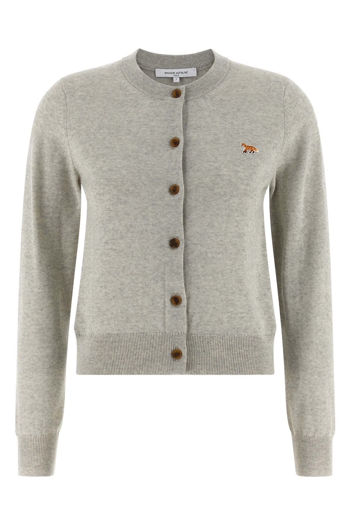 extrafine mélange wool cardigan
