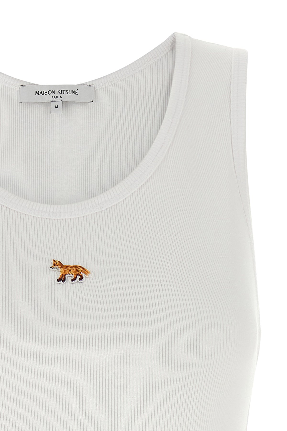 ribbed stretch cotton tank top