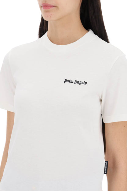 &quot;round-neck t-shirt with embroidered