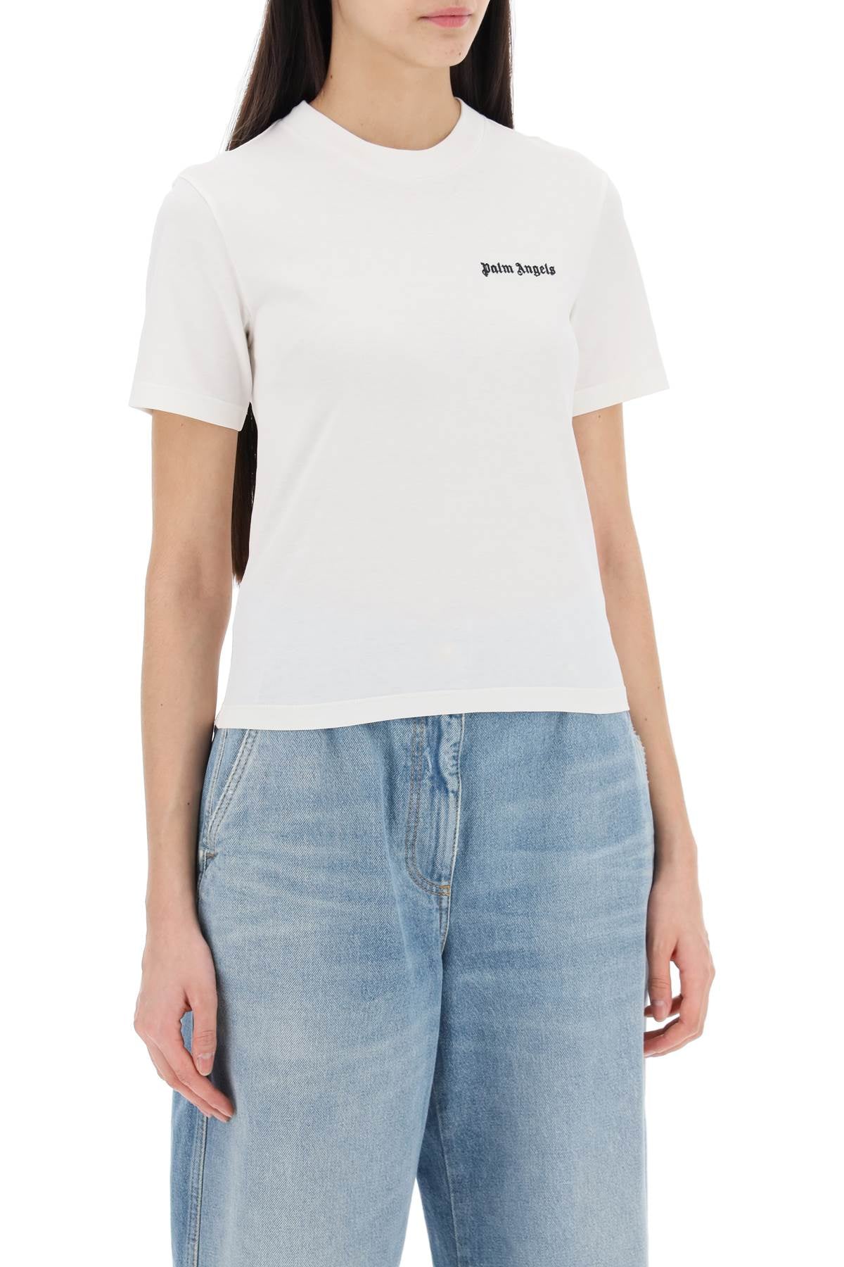 &quot;round-neck t-shirt with embroidered