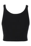 classic logo crop tank top in cotton