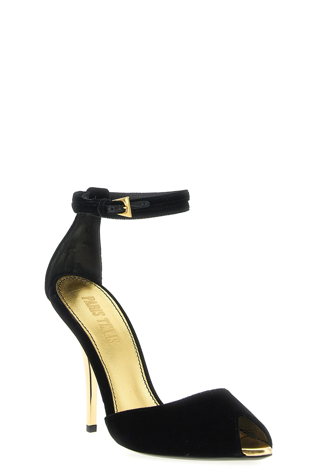 PARIS TEXAS 36.5 jessica open-toe velvet sandals