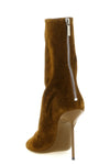 paris texas ankle boots define a tapered silhouette through a soft tundra suede