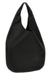 le neige shoulder bag stitched from a single piece of leather