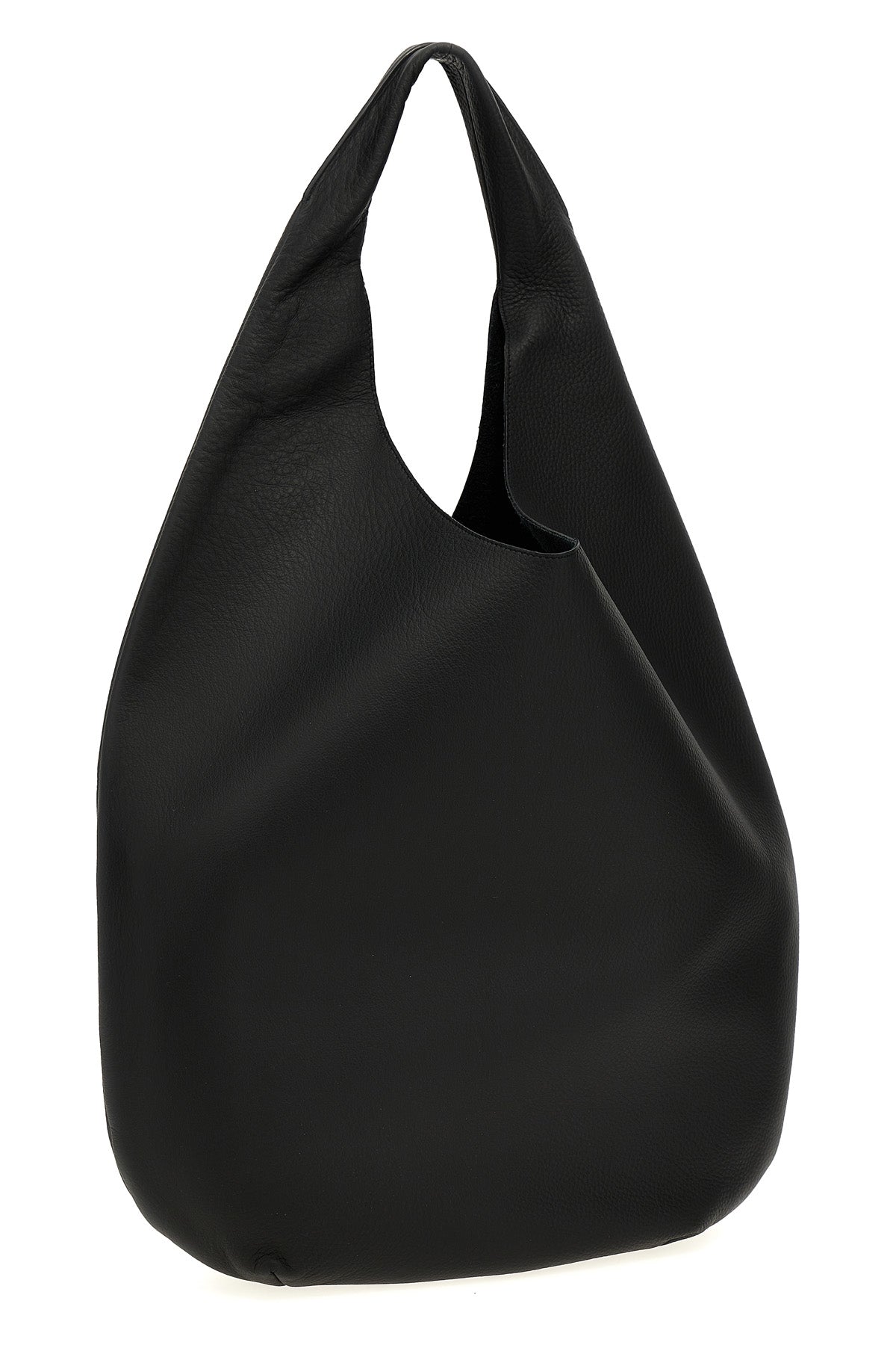 le neige shoulder bag stitched from a single piece of leather