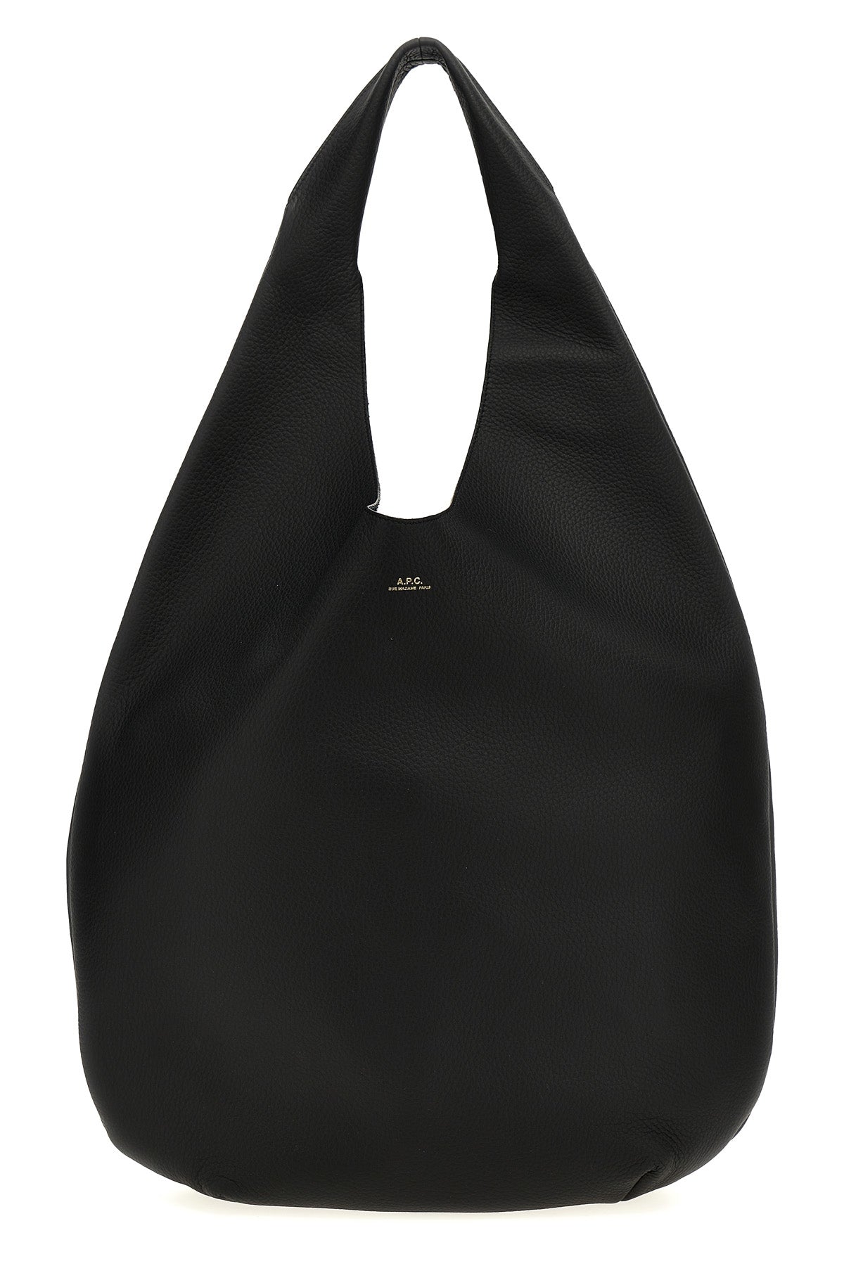 le neige shoulder bag stitched from a single piece of leather