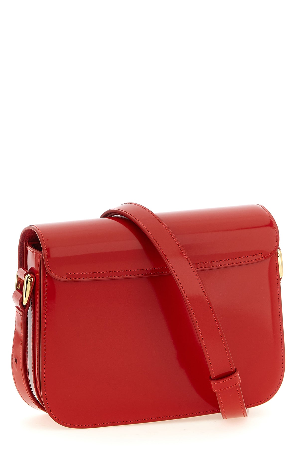 small grace shiny leather crossbody bag