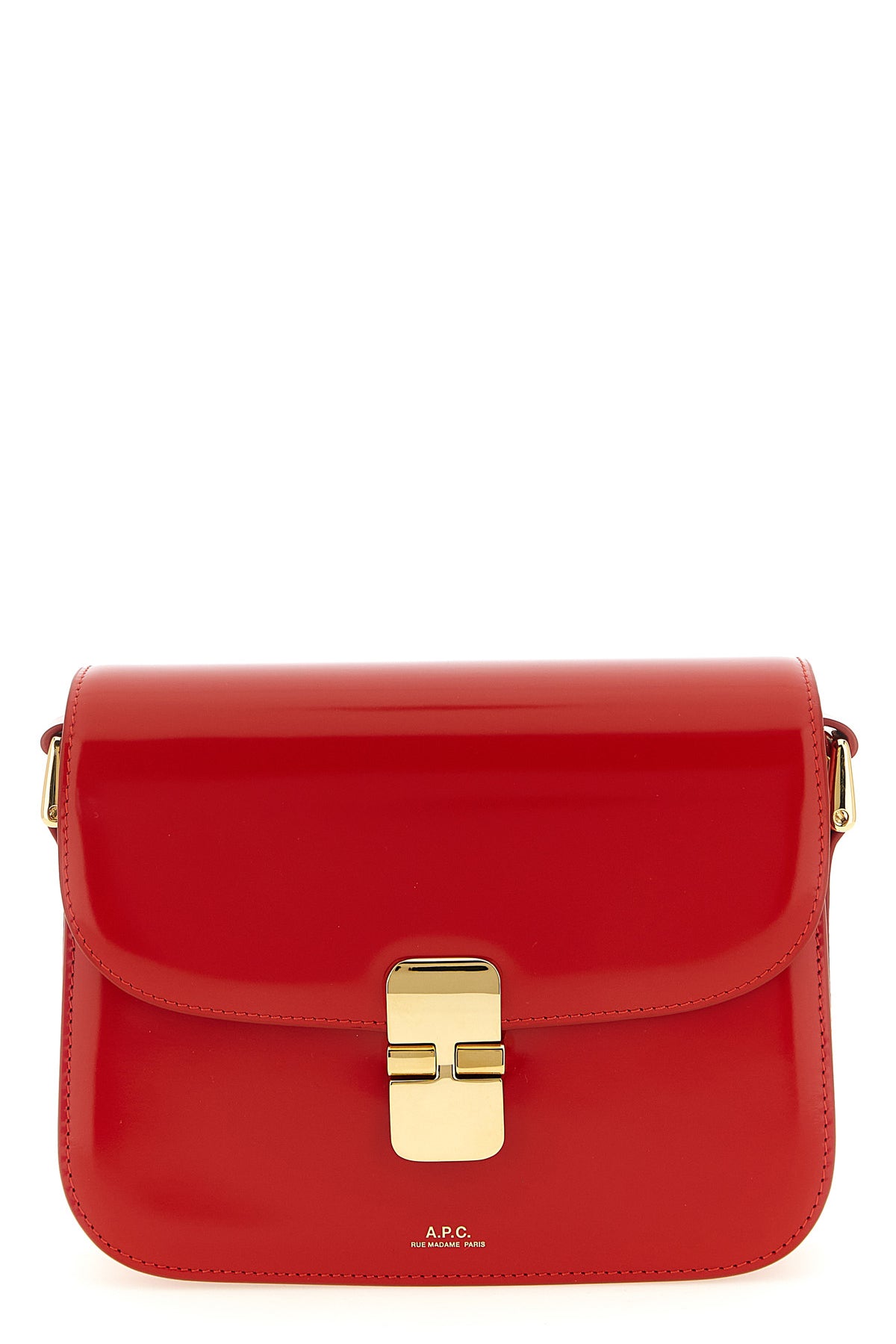 small grace shiny leather crossbody bag