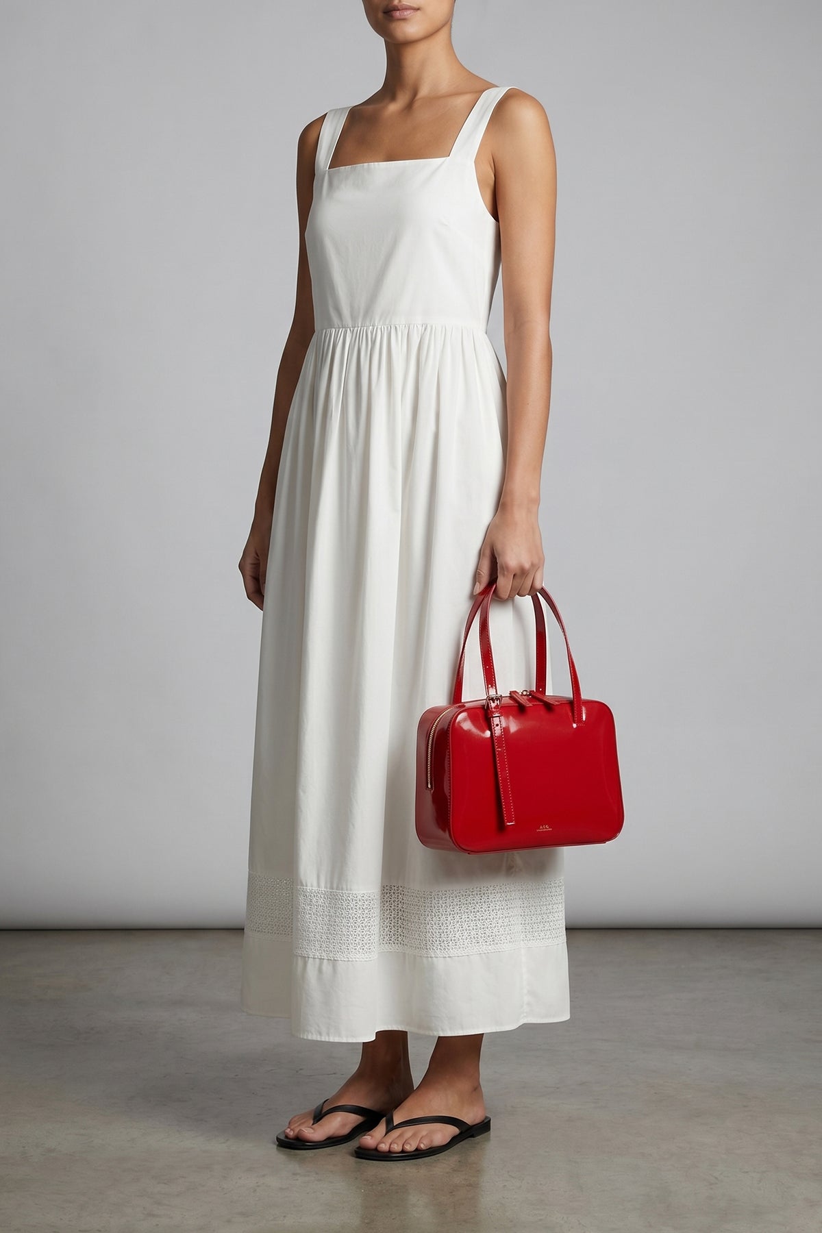 virginie box smooth leather handbag