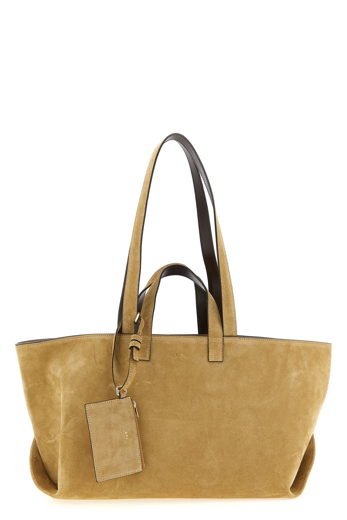 large suede le drummer shopping bag