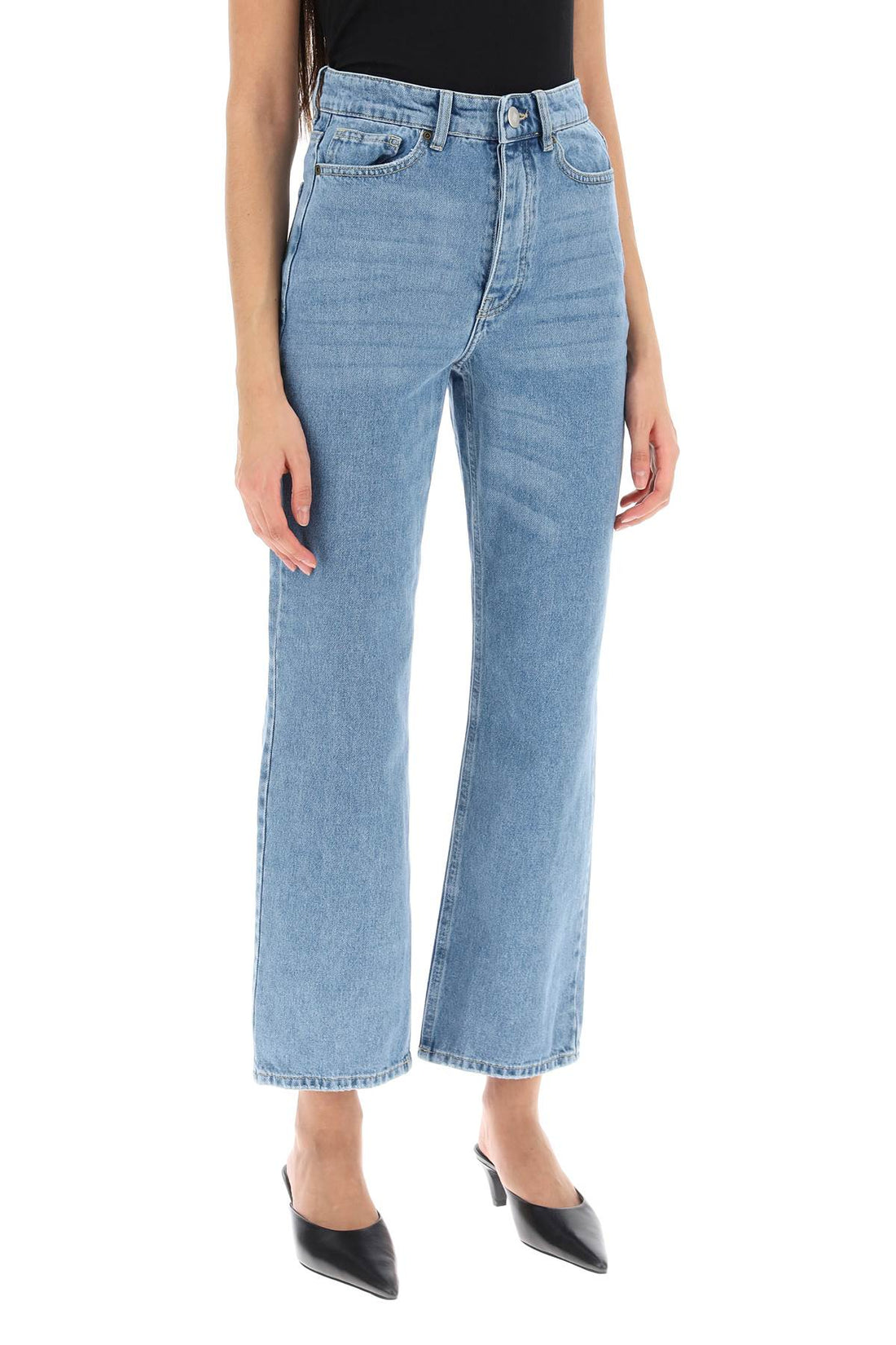 milium cropped jeans in organic denim