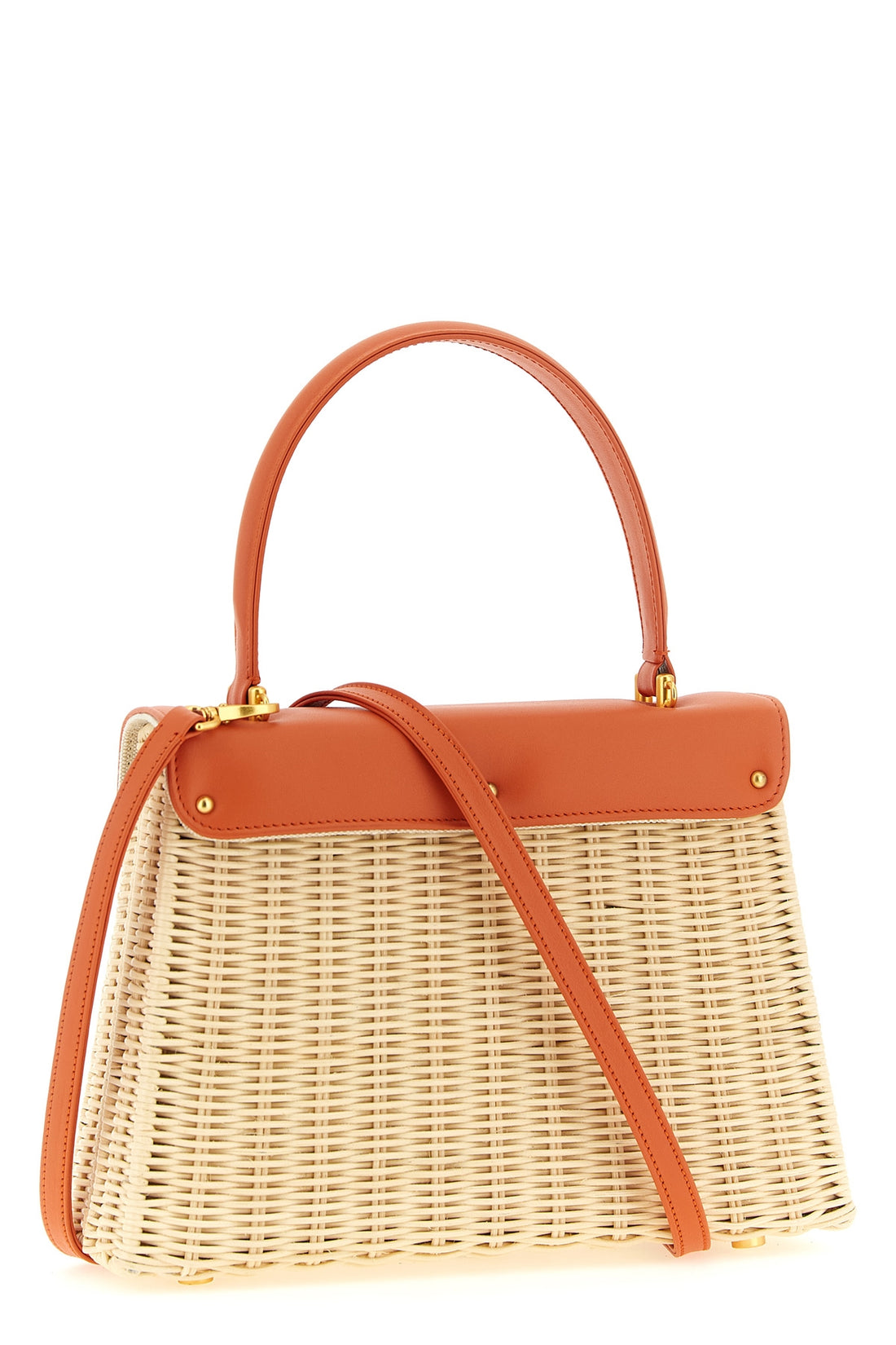 DANIELE AMATO OS the daniele amato queen rattan handbag defines a structured aesthetic through th