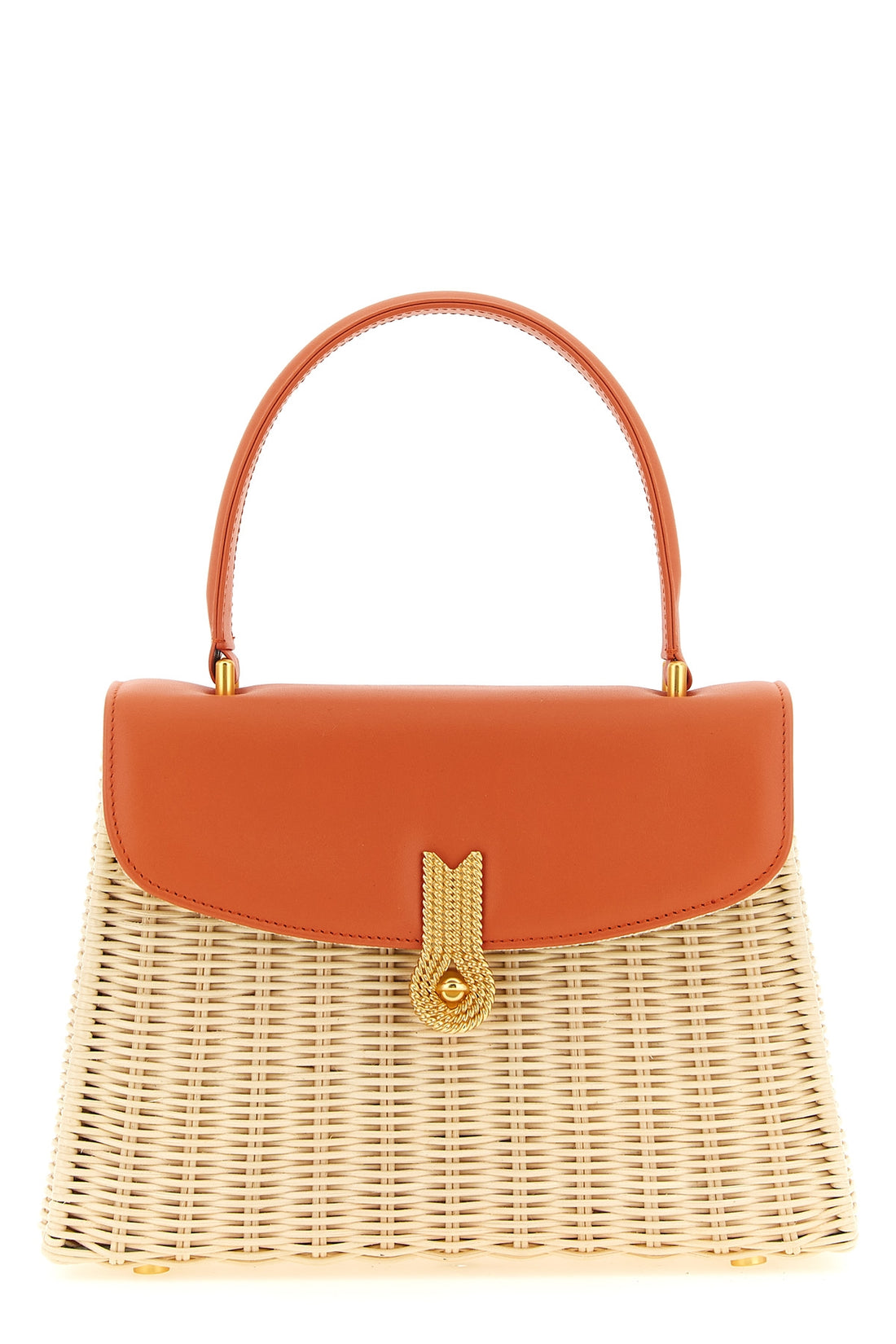 DANIELE AMATO OS the daniele amato queen rattan handbag defines a structured aesthetic through th