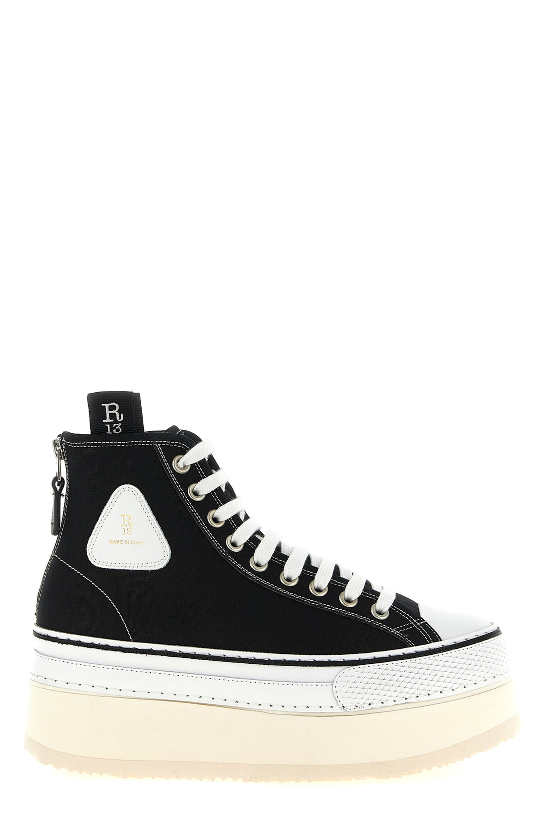 R13 35 the courtney r13 sneakers redefine classic volumes through a high-top silhouet