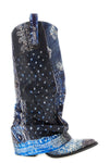 mid cowboy leather boots
