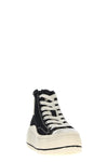 high top cotton canvas sneakers