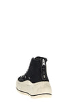 high top cotton canvas sneakers