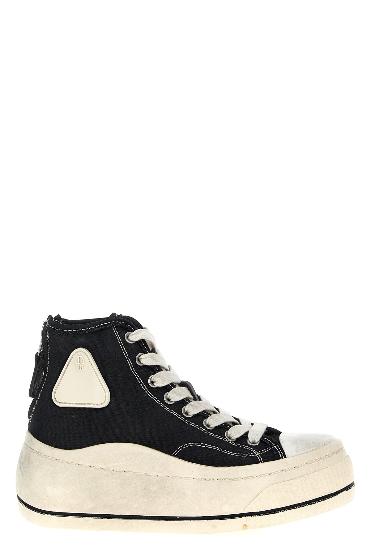 high top cotton canvas sneakers