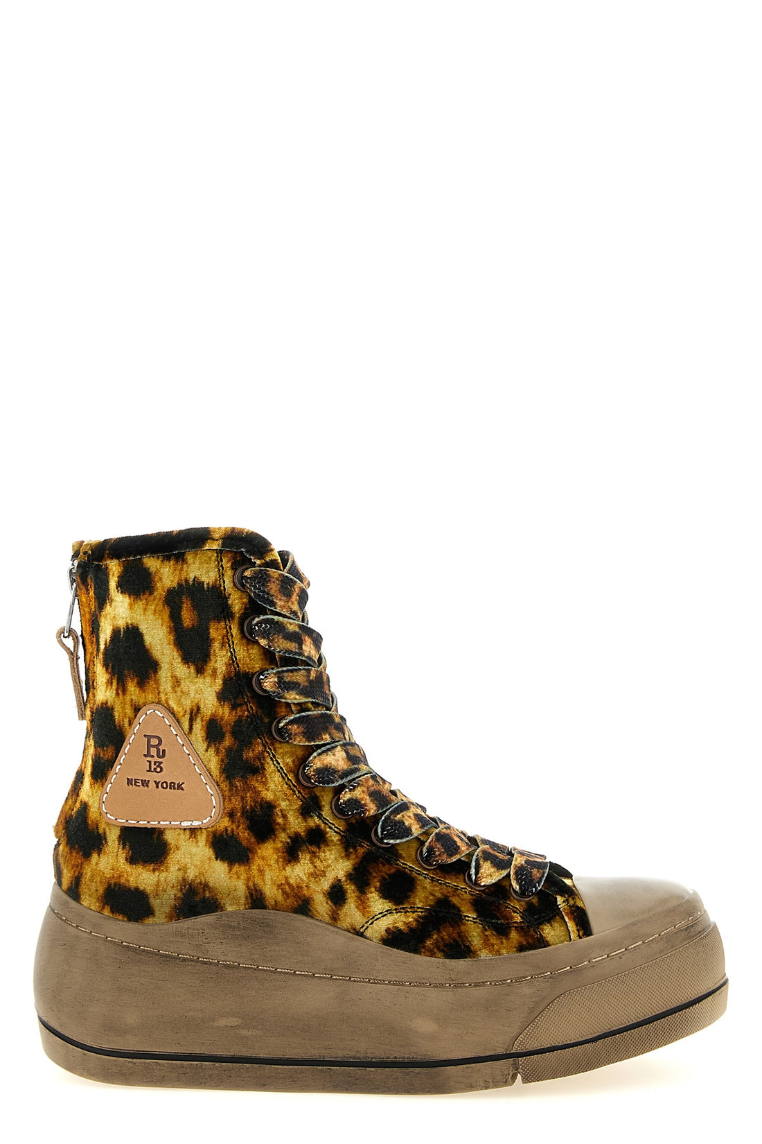 R13 5 high-top r13 extended kurt sneakers redefine urban volumes through a bold silh