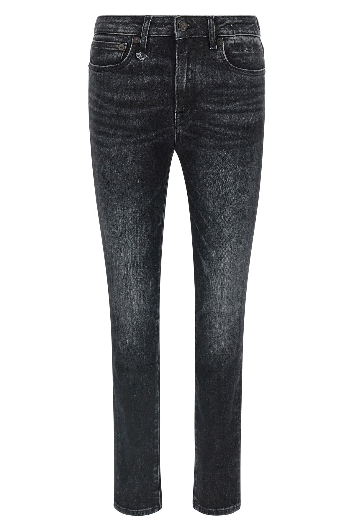 alison used-effect stone washed stretch cotton denim jeans