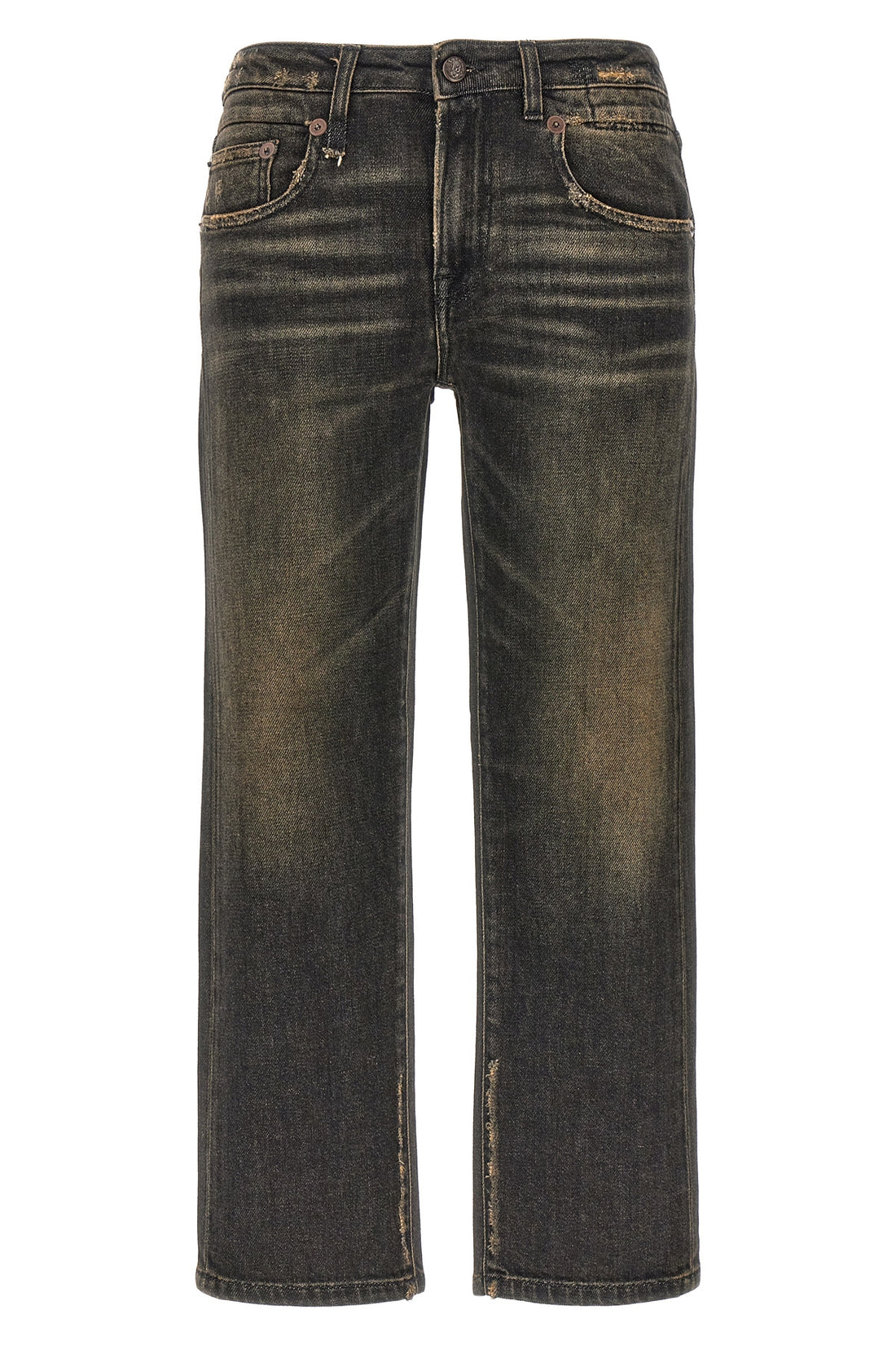 R13 24 boy straight stretch cotton denim jeans