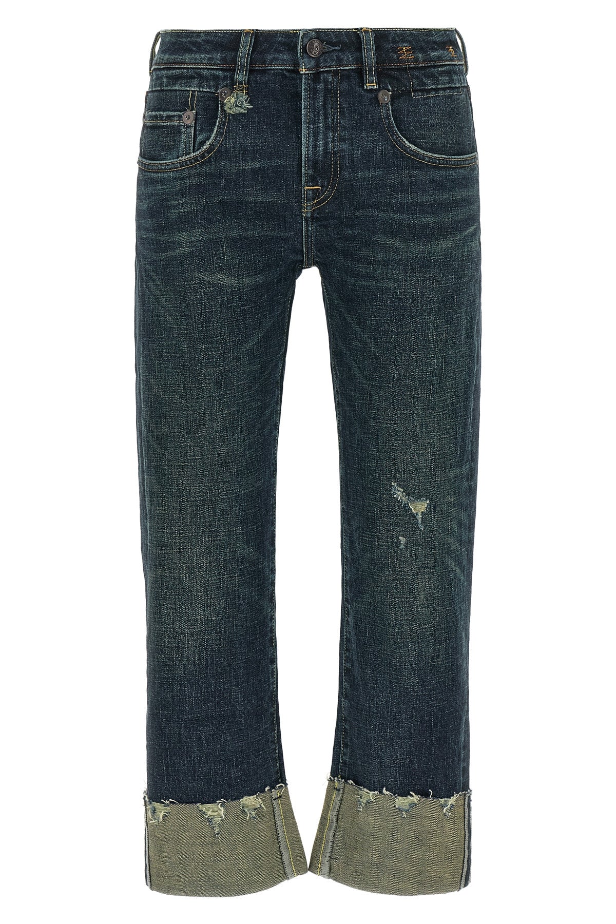 the r13 jeans redefine urban aesthetics through a tailor-made construction