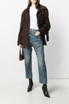 cross over cotton denim jeans