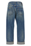 cross over cotton denim jeans