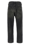 crossover jeans in delavé cotton denim
