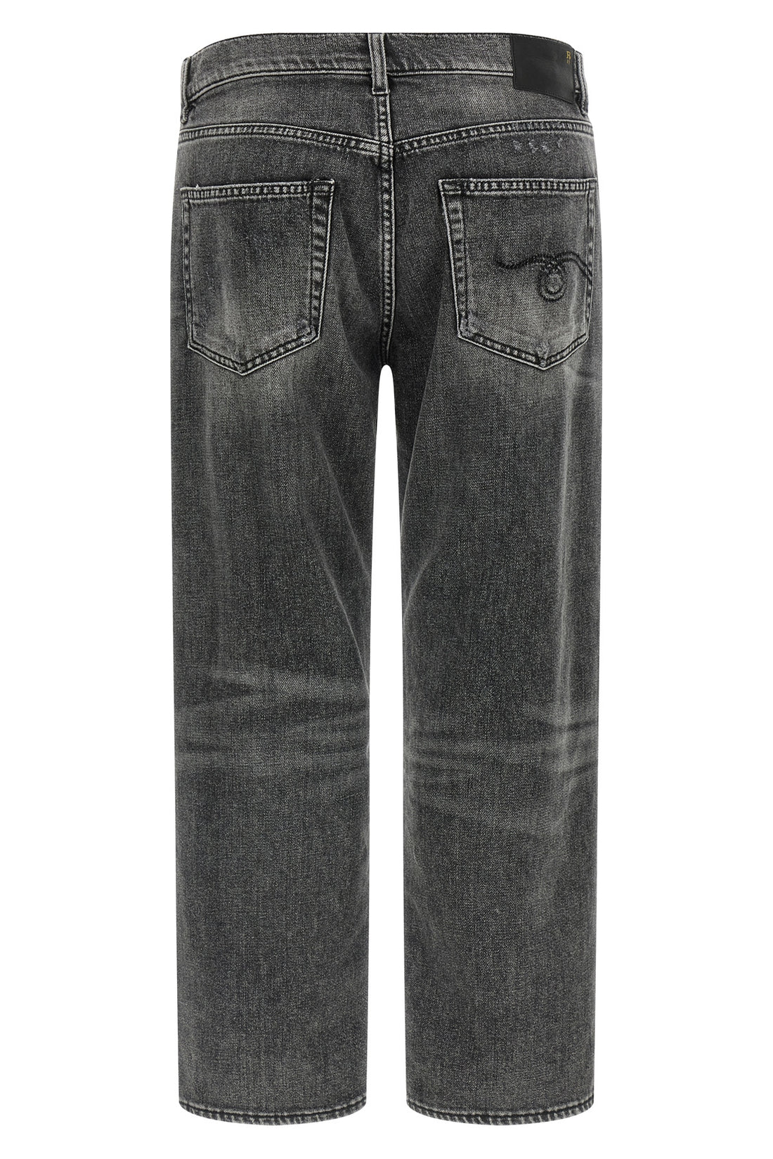 R13 31 boyfriend stonewashed cotton denim jeans