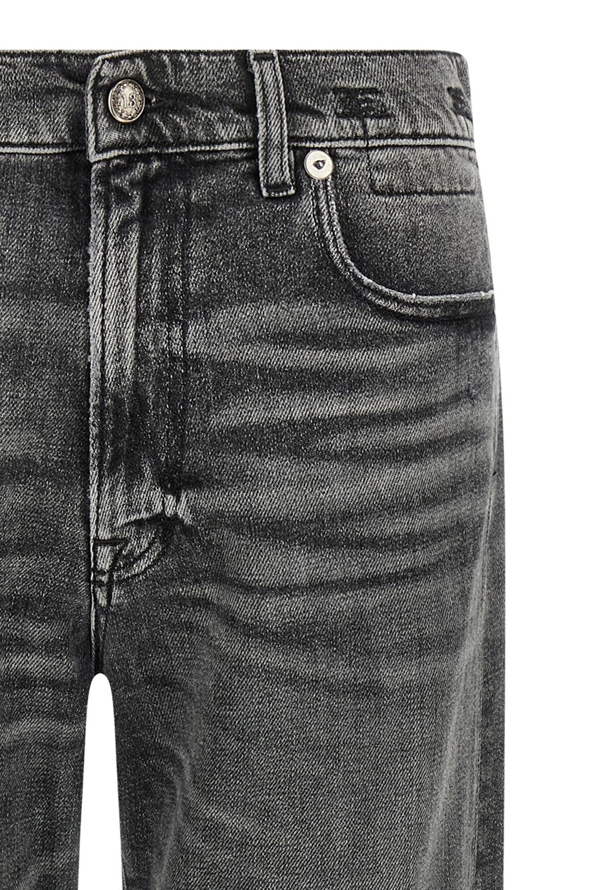 boyfriend stonewashed cotton denim jeans