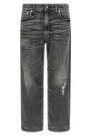 boyfriend stonewashed cotton denim jeans